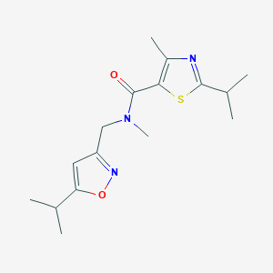 2-isopropyl-N-[(5-isopropylisoxazol-3-yl)methyl]-N,4-dimethyl-1,3-thiazole-5-carboxamide