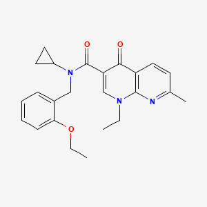 N-cyclopropyl-N-(2-ethoxybenzyl)-1-ethyl-7-methyl-4-oxo-1,4-dihydro-1,8-naphthyridine-3-carboxamide