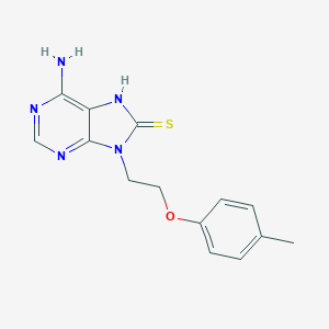 6-Amino-9-(2-p-tolyloxy-ethyl)-9H-purine-8-thiol