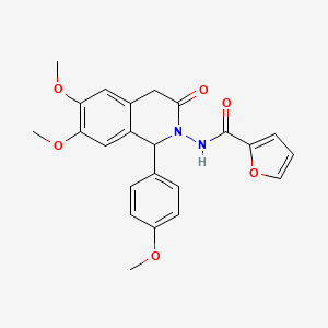 N-[6,7-dimethoxy-1-(4-methoxyphenyl)-3-oxo-3,4-dihydroisoquinolin-2(1H)-yl]furan-2-carboxamide