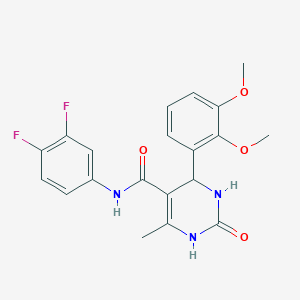 N-(3,4-difluorophenyl)-4-(2,3-dimethoxyphenyl)-6-methyl-2-oxo-3,4-dihydro-1H-pyrimidine-5-carboxamide