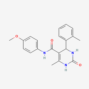 N-(4-methoxyphenyl)-6-methyl-4-(2-methylphenyl)-2-oxo-3,4-dihydro-1H-pyrimidine-5-carboxamide