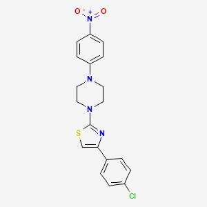 1-[4-(4-chlorophenyl)-1,3-thiazol-2-yl]-4-(4-nitrophenyl)piperazine