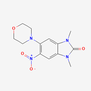 1,3-DIMETHYL-5-(MORPHOLIN-4-YL)-6-NITRO-2,3-DIHYDRO-1H-1,3-BENZODIAZOL-2-ONE