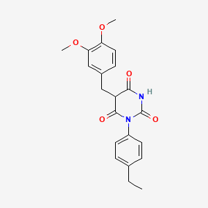 5-(3,4-dimethoxybenzyl)-1-(4-ethylphenyl)-2,4,6(1H,3H,5H)-pyrimidinetrione