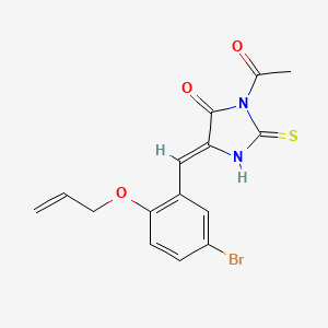 3-acetyl-5-[2-(allyloxy)-5-bromobenzylidene]-2-thioxo-4-imidazolidinone