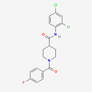 N-(2,4-dichlorophenyl)-1-(4-fluorobenzoyl)piperidine-4-carboxamide