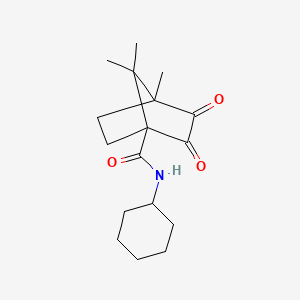 N-cyclohexyl-4,7,7-trimethyl-2,3-dioxobicyclo[2.2.1]heptane-1-carboxamide