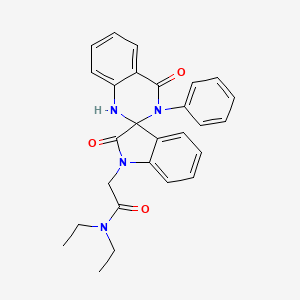 2-(2,4'-dioxo-3'-phenyl-3',4'-dihydro-1'H-spiro[indole-3,2'-quinazolin]-1(2H)-yl)-N,N-diethylacetamide