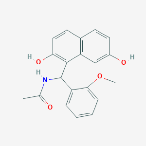 N-[(2,7-dihydroxy-1-naphthyl)(2-methoxyphenyl)methyl]acetamide