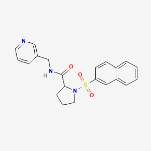 1-(2-NAPHTHYLSULFONYL)-N2-(3-PYRIDYLMETHYL)-2-PYRROLIDINECARBOXAMIDE