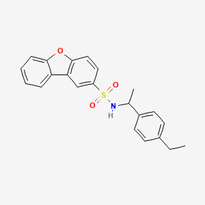 N~2~-[1-(4-ETHYLPHENYL)ETHYL]DIBENZO[B,D]FURAN-2-SULFONAMIDE