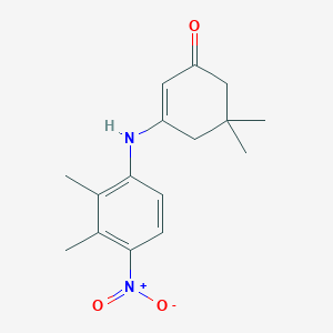 3-[(2,3-dimethyl-4-nitrophenyl)amino]-5,5-dimethyl-2-cyclohexen-1-one