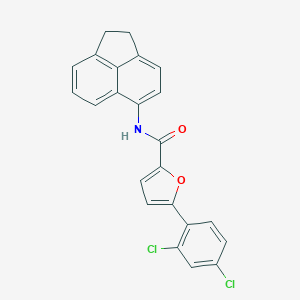 molecular formula C23H15Cl2NO2 B399373 5-(2,4-dichlorophenyl)-N-(1,2-dihydro-5-acenaphthylenyl)-2-furamide 