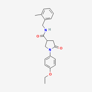 1-(4-ethoxyphenyl)-N-[(2-methylphenyl)methyl]-5-oxopyrrolidine-3-carboxamide