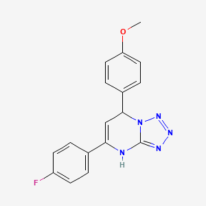 5-(4-fluorophenyl)-7-(4-methoxyphenyl)-4,7-dihydrotetrazolo[1,5-a]pyrimidine