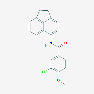 molecular formula C20H16ClNO2 B399375 3-chloro-N-(1,2-dihydroacenaphthylen-5-yl)-4-methoxybenzamide 