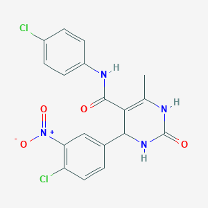 4-(4-chloro-3-nitrophenyl)-N-(4-chlorophenyl)-6-methyl-2-oxo-3,4-dihydro-1H-pyrimidine-5-carboxamide