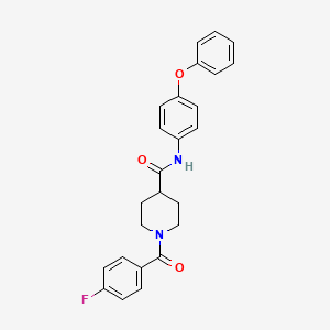 1-(4-fluorobenzoyl)-N-(4-phenoxyphenyl)piperidine-4-carboxamide