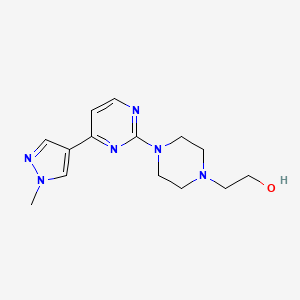 2-[4-[4-(1-Methylpyrazol-4-yl)pyrimidin-2-yl]piperazin-1-yl]ethanol