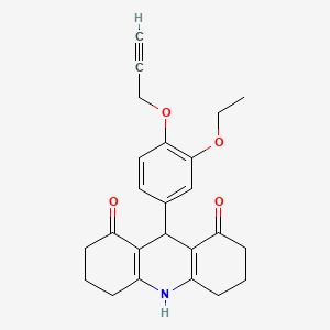 9-[3-ethoxy-4-(2-propyn-1-yloxy)phenyl]-3,4,6,7,9,10-hexahydro-1,8(2H,5H)-acridinedione