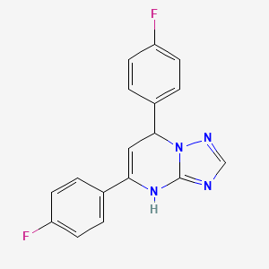 5,7-bis(4-fluorophenyl)-4,7-dihydro[1,2,4]triazolo[1,5-a]pyrimidine