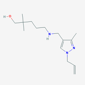 5-{[(1-allyl-3-methyl-1H-pyrazol-4-yl)methyl]amino}-2,2-dimethylpentan-1-ol