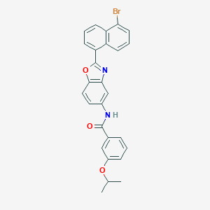 N-[2-(5-bromonaphthalen-1-yl)-1,3-benzoxazol-5-yl]-3-(propan-2-yloxy)benzamide