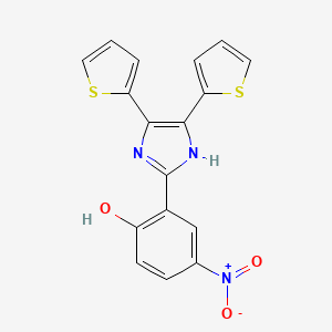 2-[4,5-Bis(thiophen-2-YL)-1H-imidazol-2-YL]-4-nitrophenol