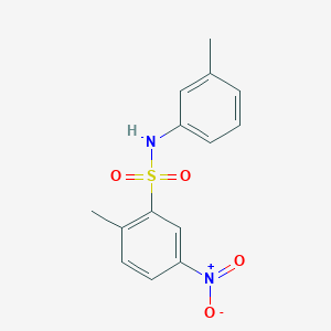 2-methyl-N-(3-methylphenyl)-5-nitrobenzenesulfonamide