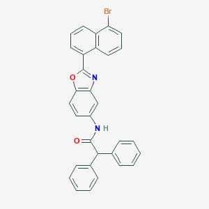 N-[2-(5-bromonaphthalen-1-yl)-1,3-benzoxazol-5-yl]-2,2-diphenylacetamide