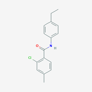 molecular formula C16H16ClNO B399389 2-chloro-N-(4-ethylphenyl)-4-methylbenzamide 