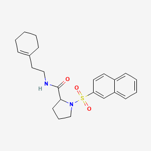 N-[2-(1-cyclohexen-1-yl)ethyl]-1-(2-naphthylsulfonyl)prolinamide