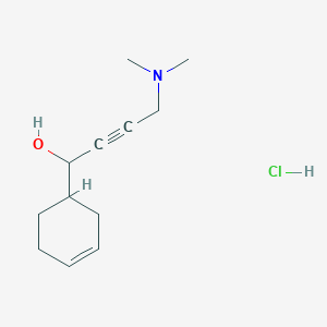 1-cyclohex-3-en-1-yl-4-(dimethylamino)but-2-yn-1-ol;hydrochloride