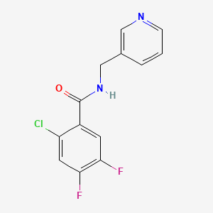 2-chloro-4,5-difluoro-N-(pyridin-3-ylmethyl)benzamide