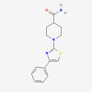 1-(4-phenyl-1,3-thiazol-2-yl)piperidine-4-carboxamide