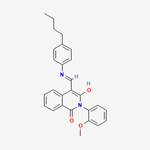 4-{[(4-butylphenyl)amino]methylene}-2-(2-methoxyphenyl)-1,3(2H,4H)-isoquinolinedione