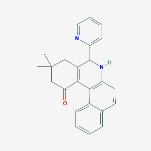 3,3-dimethyl-5-(2-pyridinyl)-3,4,5,6-tetrahydrobenzo[a]phenanthridin-1(2H)-one