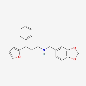 (1,3-benzodioxol-5-ylmethyl)[3-(2-furyl)-3-phenylpropyl]amine