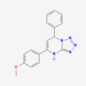 5-(4-METHOXYPHENYL)-7-PHENYL-4H,7H-[1,2,3,4]TETRAZOLO[1,5-A]PYRIMIDINE