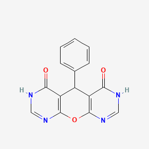 5-phenyl-5H-pyrimido[5',4':5,6]pyrano[2,3-d]pyrimidine-4,6-diol