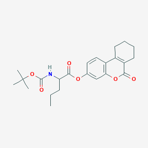 (6-Oxo-7,8,9,10-tetrahydrobenzo[c]chromen-3-yl) 2-[(2-methylpropan-2-yl)oxycarbonylamino]pentanoate