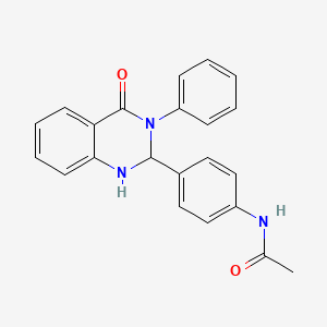 N-[4-(4-oxo-3-phenyl-1,2-dihydroquinazolin-2-yl)phenyl]acetamide