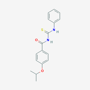 molecular formula C17H18N2O2S B399415 N-(4-isopropoxybenzoyl)-N'-phenylthiourea 