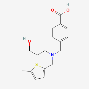 4-({(3-hydroxypropyl)[(5-methyl-2-thienyl)methyl]amino}methyl)benzoic acid