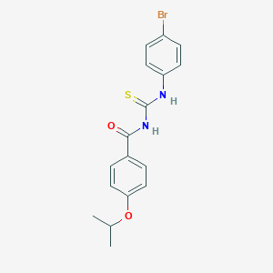 molecular formula C17H17BrN2O2S B399417 N-[(4-bromophenyl)carbamothioyl]-4-(propan-2-yloxy)benzamide 