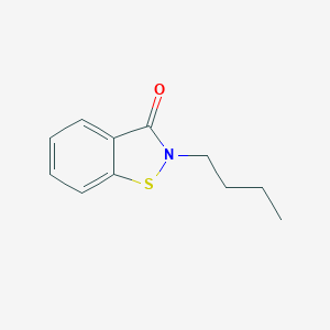 molecular formula C11H13NOS B039942 1,2-苯并异噻唑-3(2H)-酮，2-丁基- CAS No. 4299-07-4