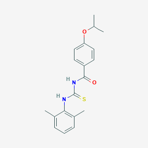 molecular formula C19H22N2O2S B399422 N-(2,6-dimethylphenyl)-N'-(4-isopropoxybenzoyl)thiourea 