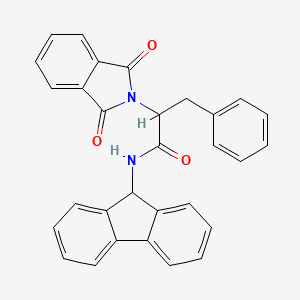 2-(1,3-dioxo-1,3-dihydro-2H-isoindol-2-yl)-N-9H-fluoren-9-yl-3-phenylpropanamide