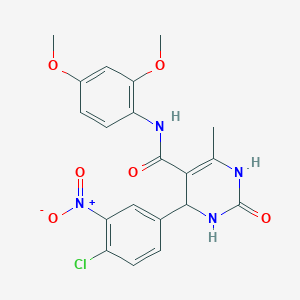 4-(4-chloro-3-nitrophenyl)-N-(2,4-dimethoxyphenyl)-6-methyl-2-oxo-3,4-dihydro-1H-pyrimidine-5-carboxamide